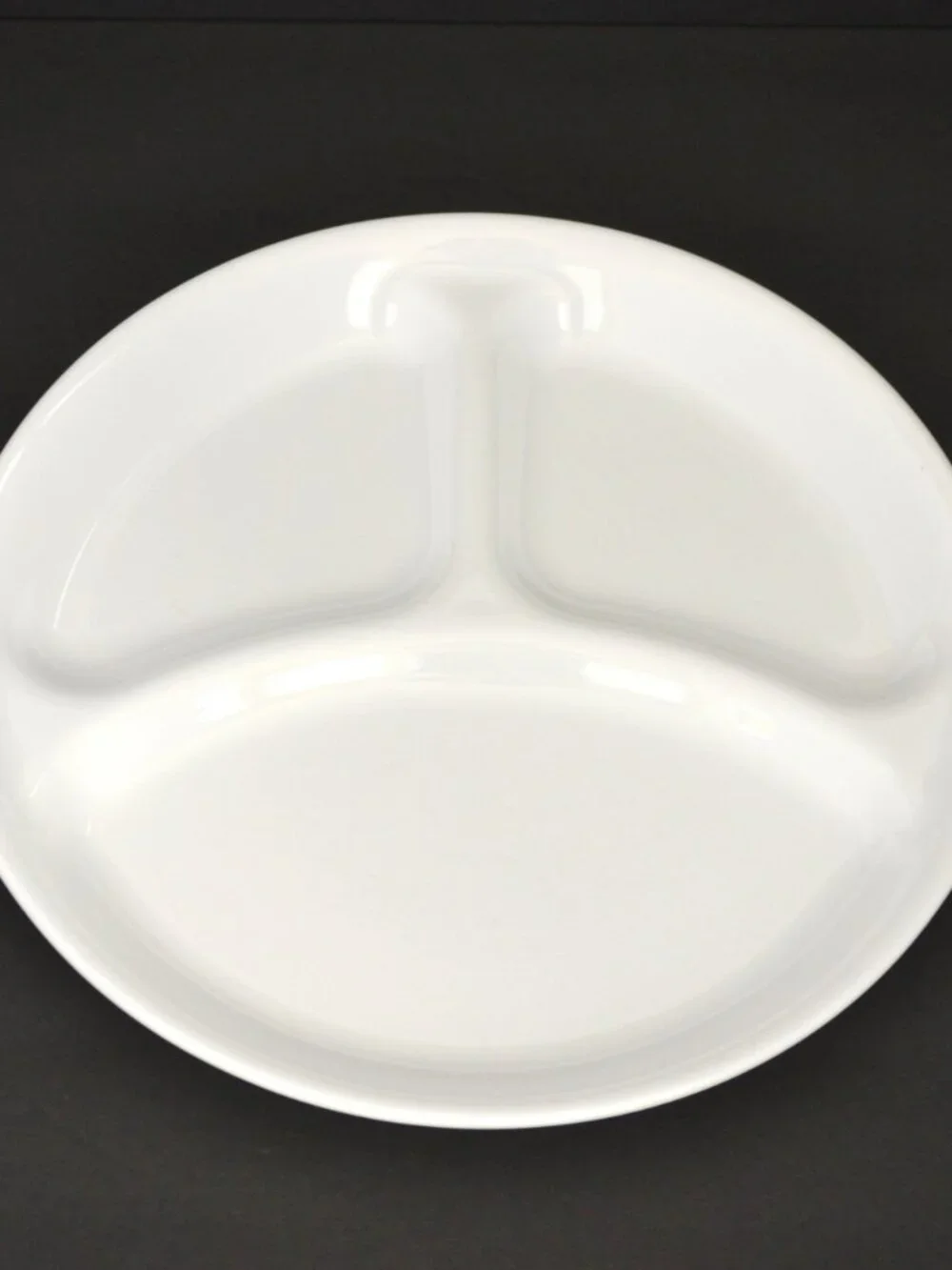 Corelle Winter Frost White 3-Section Dinner Plates